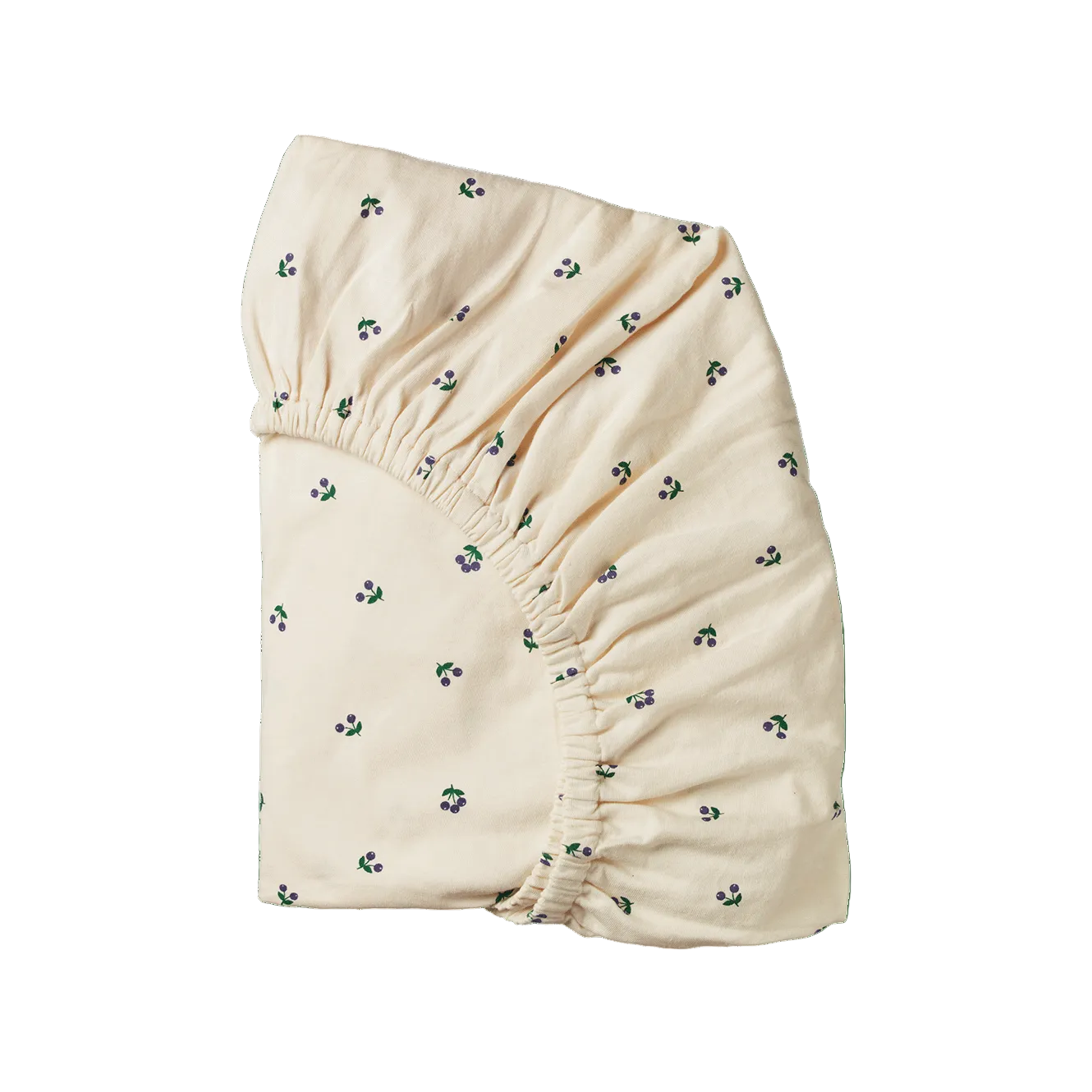 Nature Baby Fitted Sheet Jersey in Little Winter Berry
