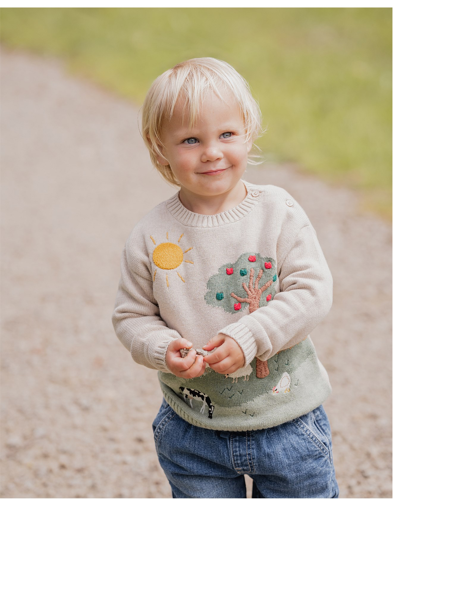 BEBE HUNTER FARM ORGANIC KNITTED JUMPER