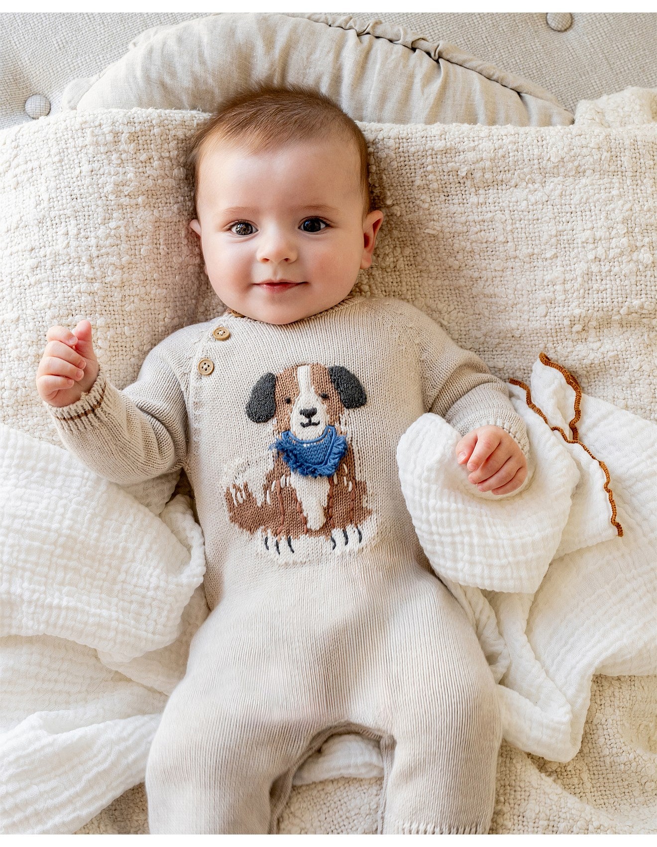 Bebe OTTO ORGANIC KNITTED DOG ROMPER