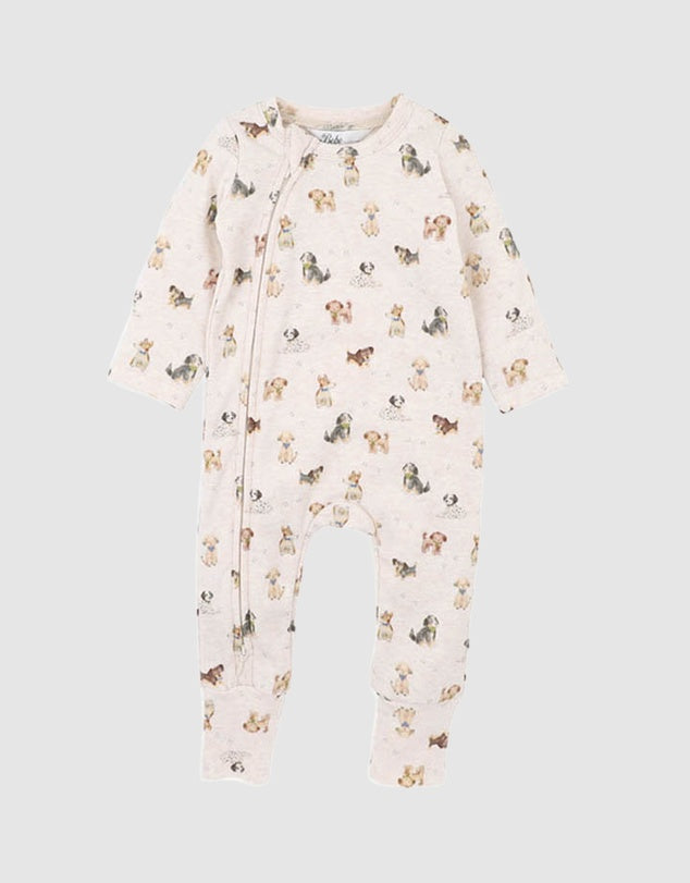 BEBE OTTO ORGANIC LS ZIPSUIT