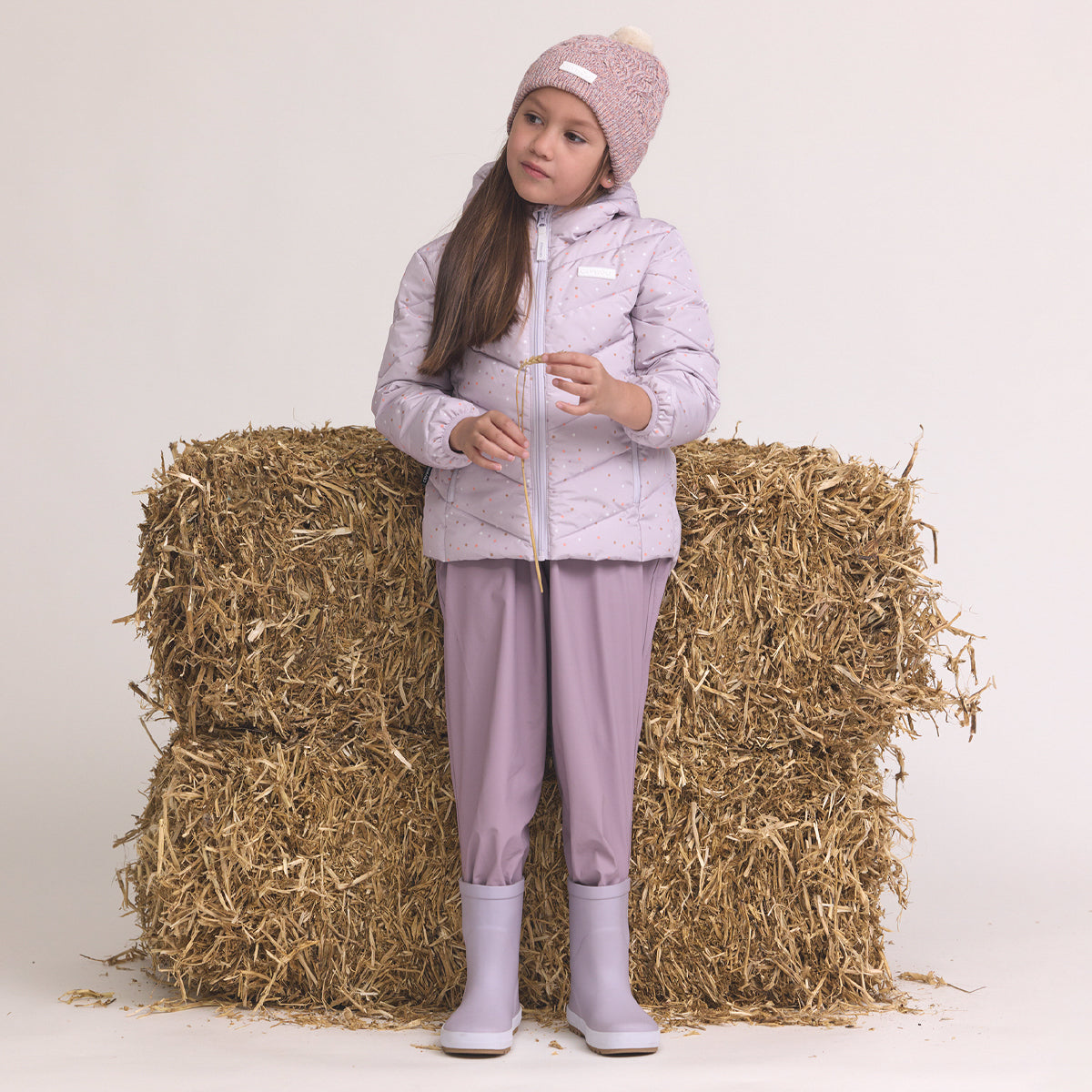 Crywolf Eco-Puffer Jacket Heather Dots