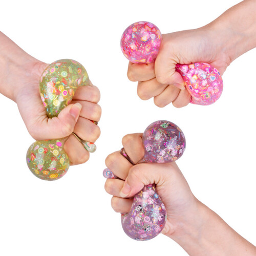 Smooshos super squeeze glitter ball