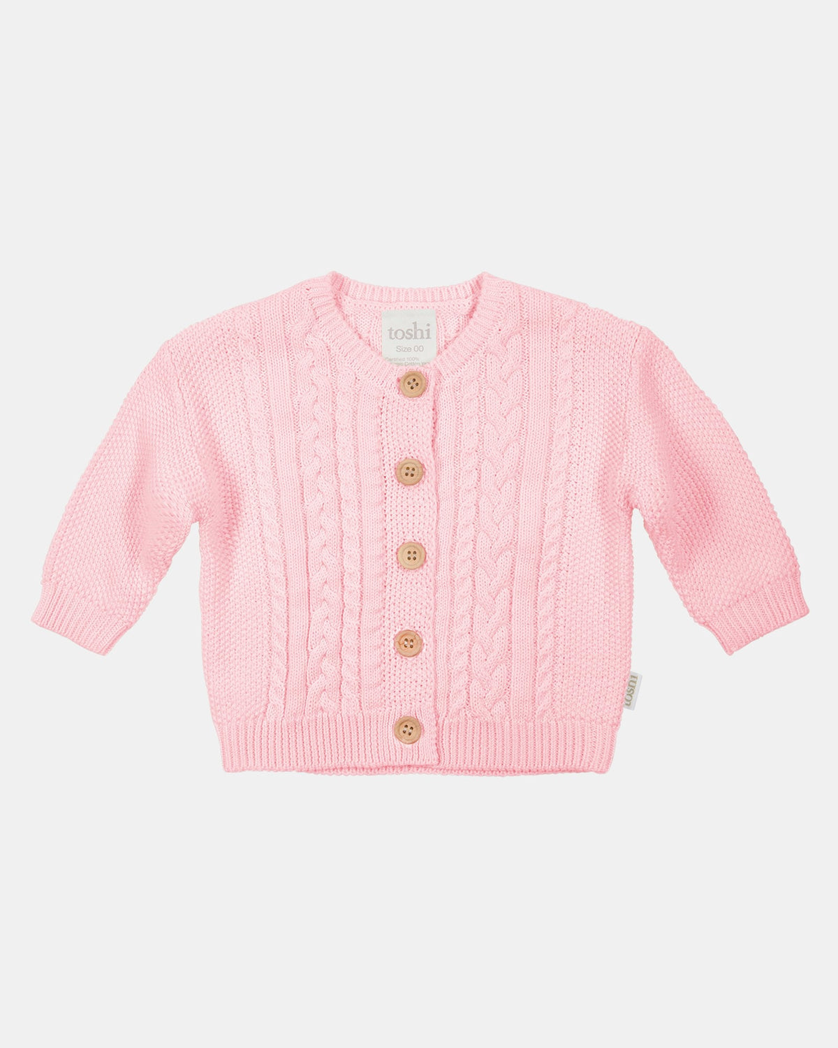 Toshi organic cardigan yummy misty rose