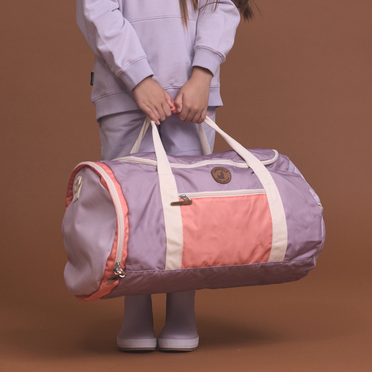 Crywolf packable duffel in heather colourblock