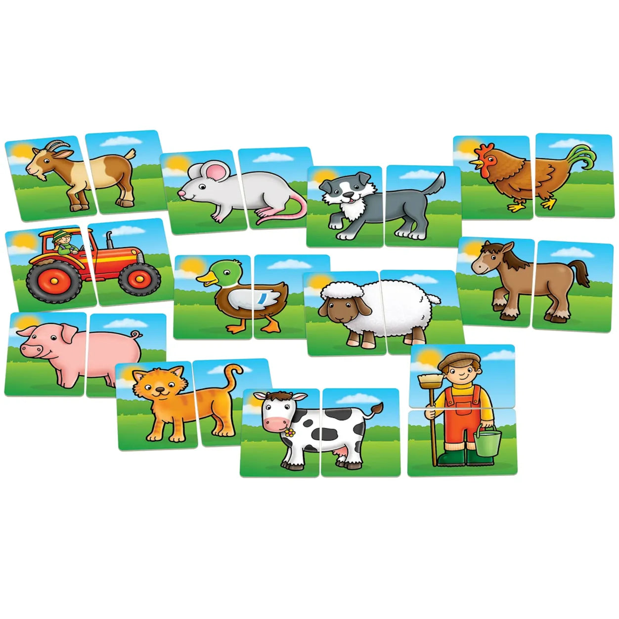 Orchard Toys farm yard heads and tails
