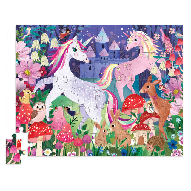 Crocodile Creek Flat House Puzzle 50pcs Unicorn Castle