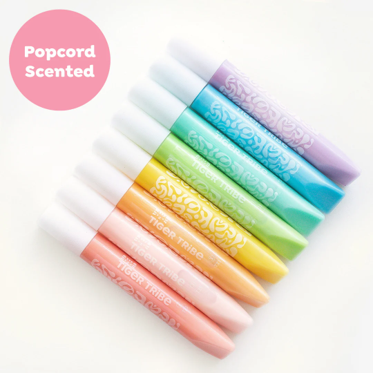 Tiger tribe puffy popcorn pens