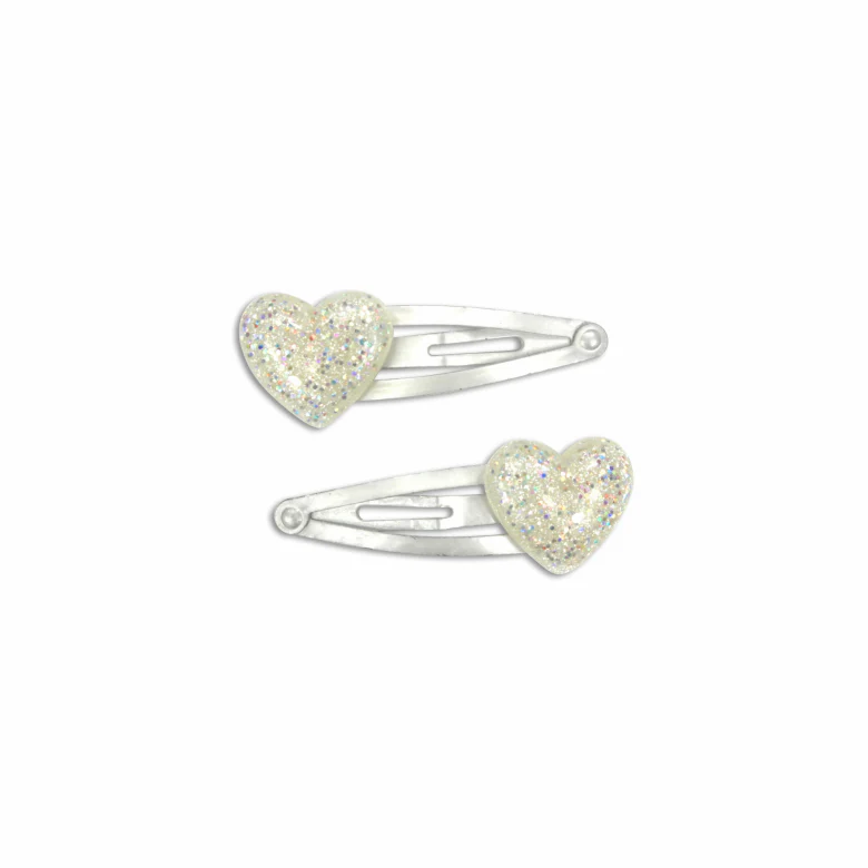 Heart Snap Clip from Milk x Soda in White