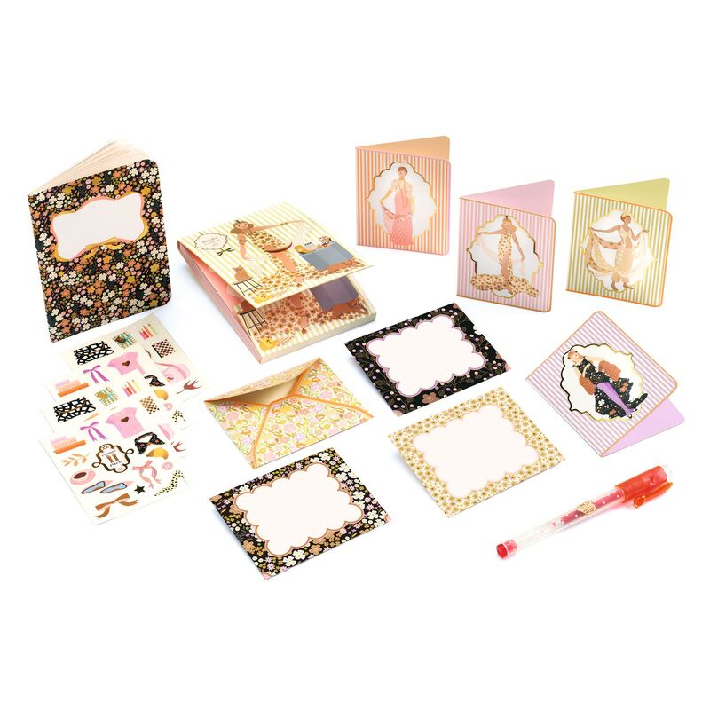 Djeco Tinou stationery case fashion themed
