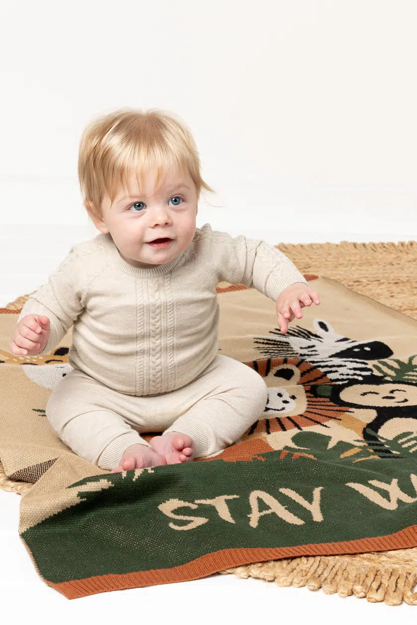 Indus stay wild baby blanket