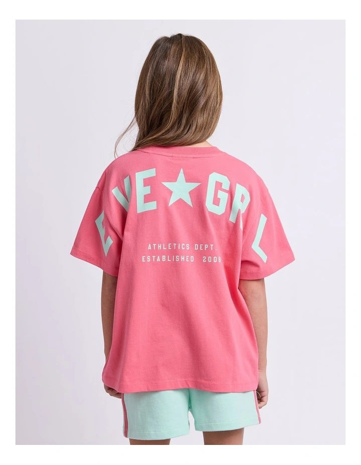 Eve Girl Motion Tee in Rose