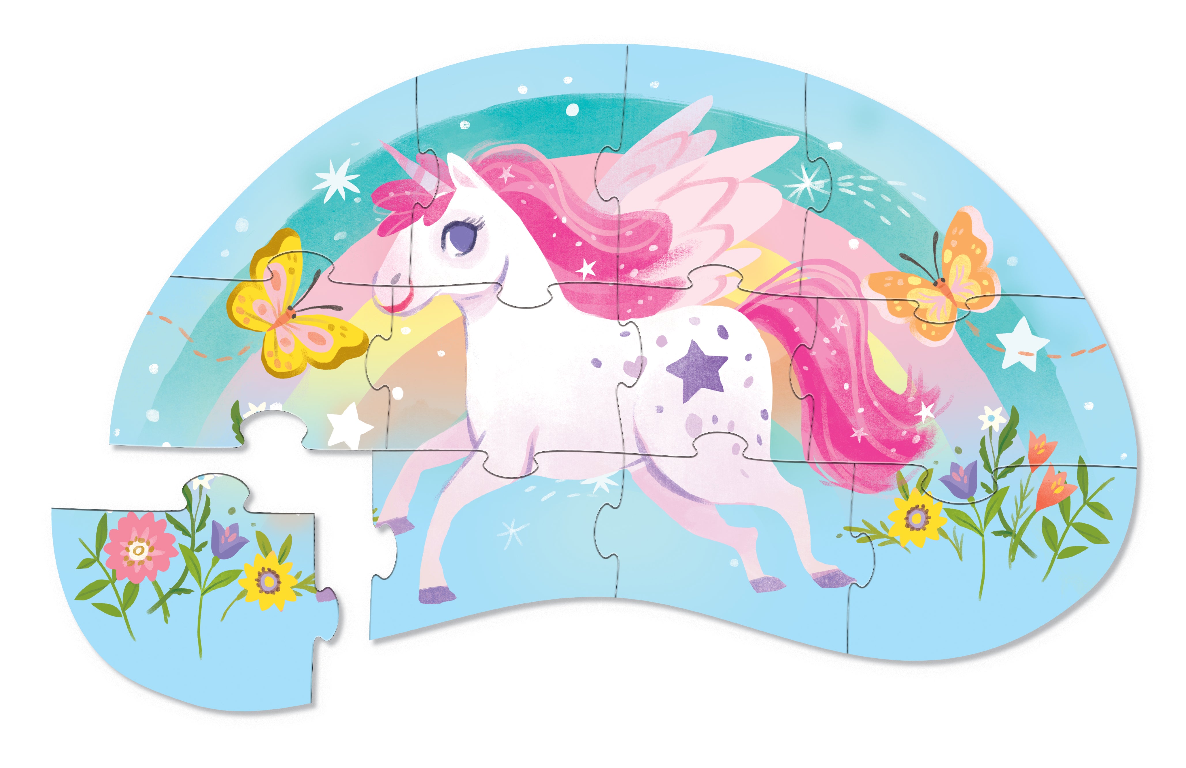Crocodile creek mini puzzle sweet unicorn