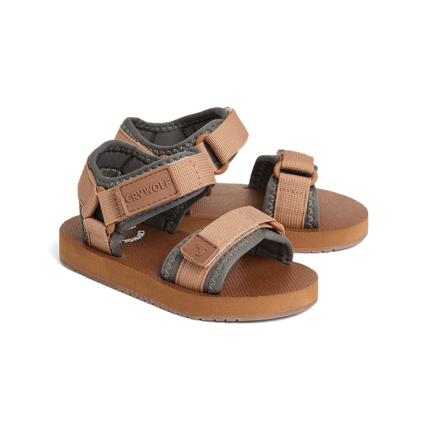 Crywolf beach sandal tan in brown