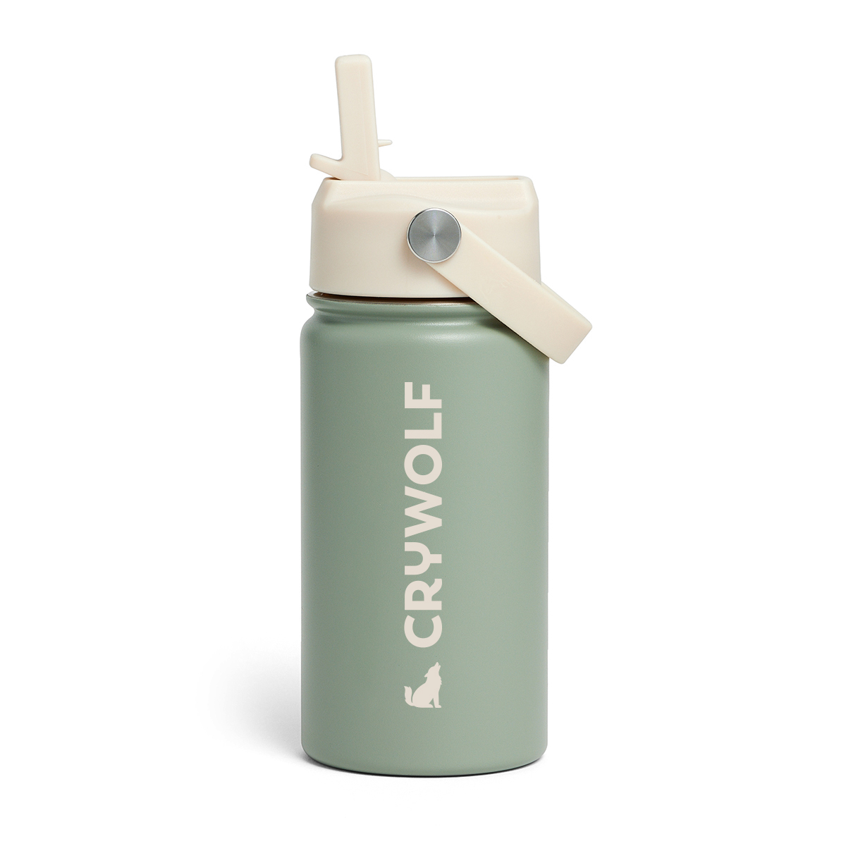 Crywolf drink bottle sage in green