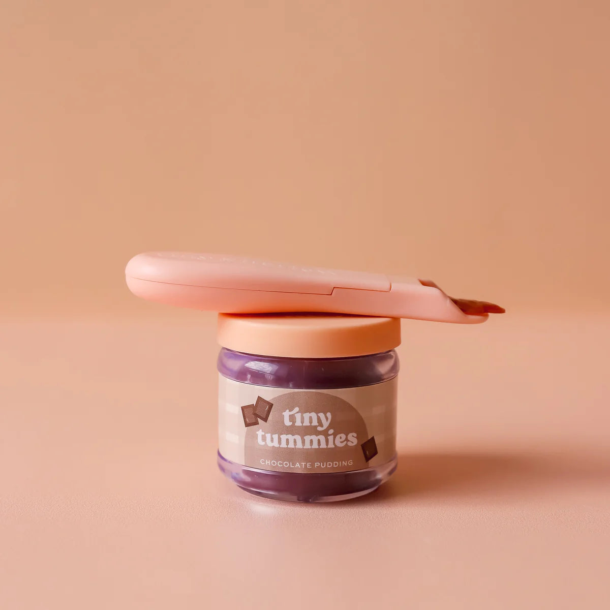 Tiny Harlow Food chocolate pudding food jar and spoon set