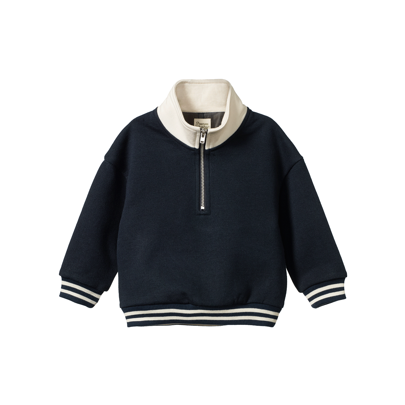 Nature Baby camper sweatshirt in navy
