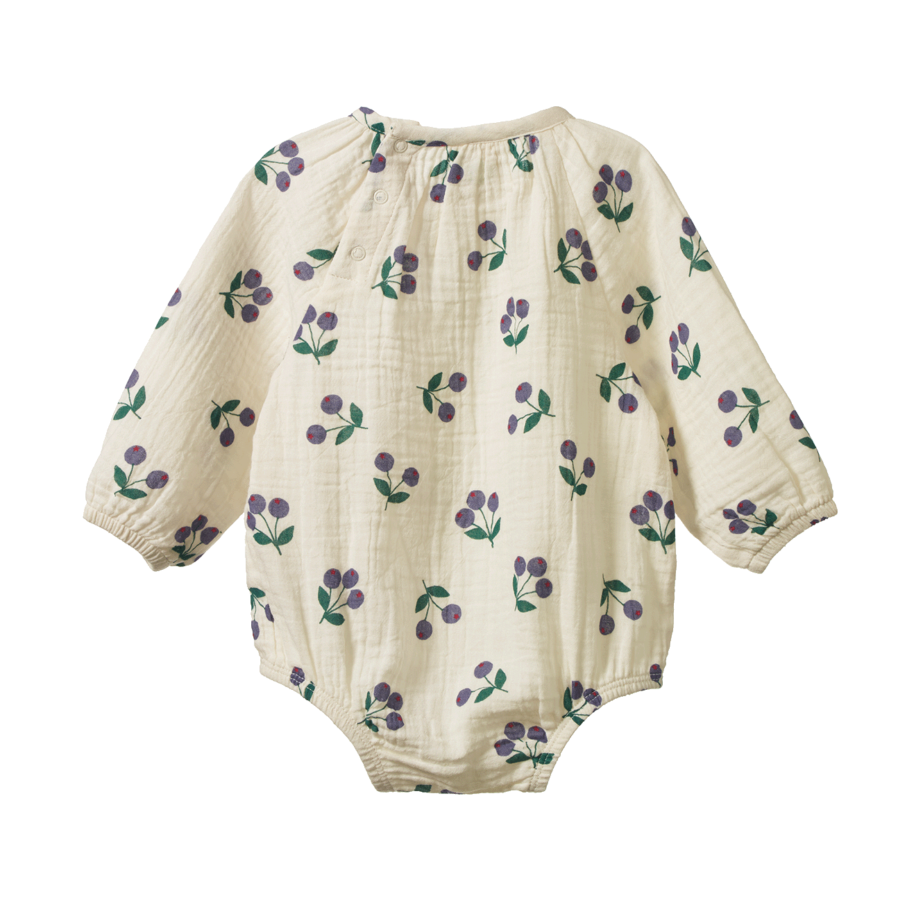 Nature Baby Meadow Bodysuit Muslin in Winter Berry Natural