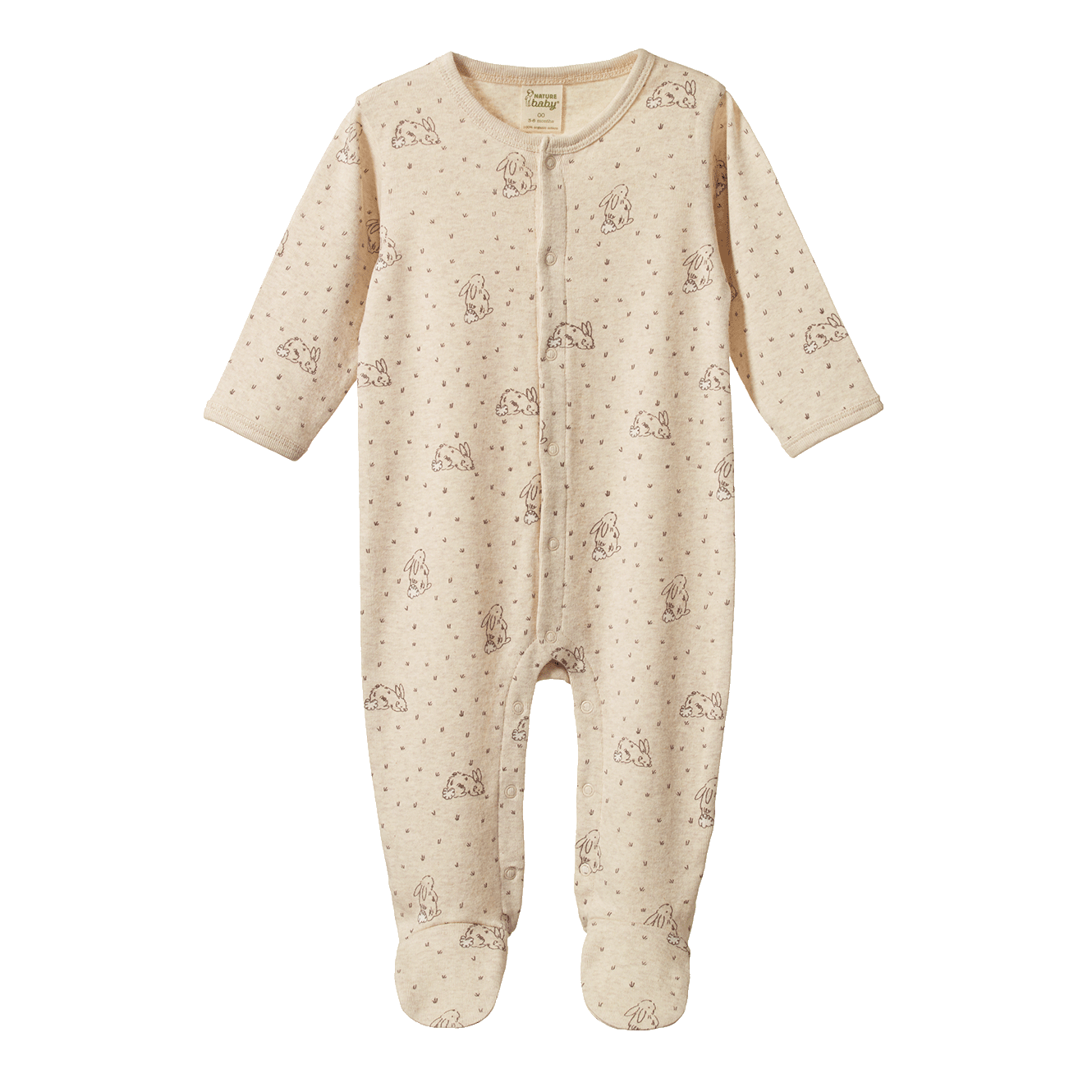 Nature Baby Stretch & Grow Suit in Bramble Burrow Sleep Print