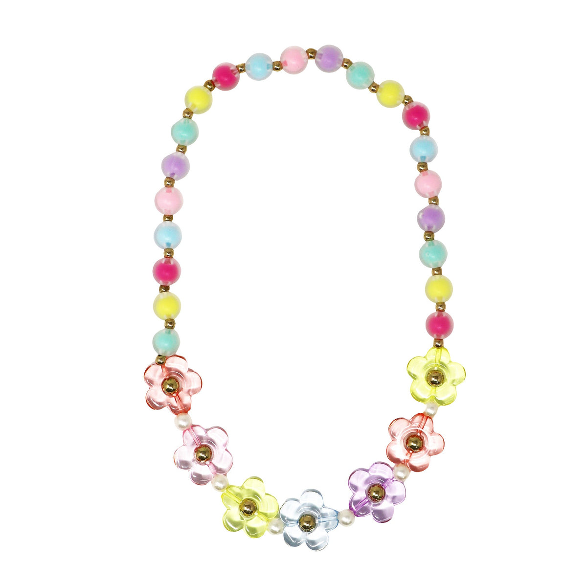 Pink Poppy Flower Necklace
