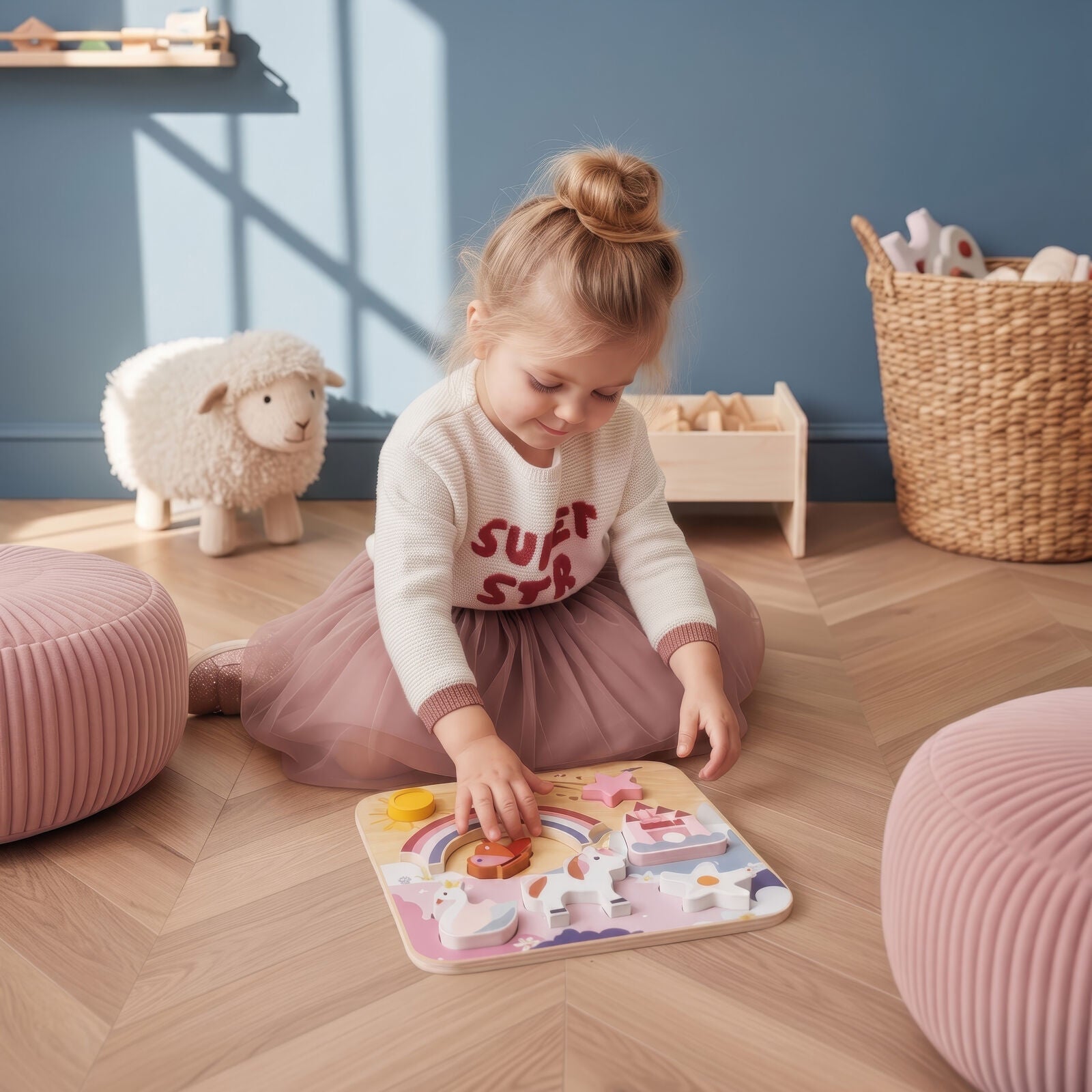 Speedy Monkey Unicorn Chunky Puzzle