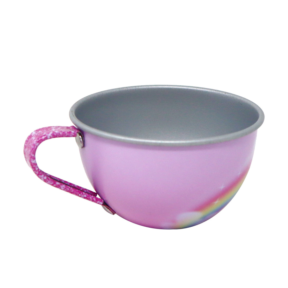 Pink Poppy Unicorn Rainbow 15 pc Tin Tea Set in Carry Case