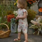 Nature Baby Tilly Suit - Flora Stamp Print