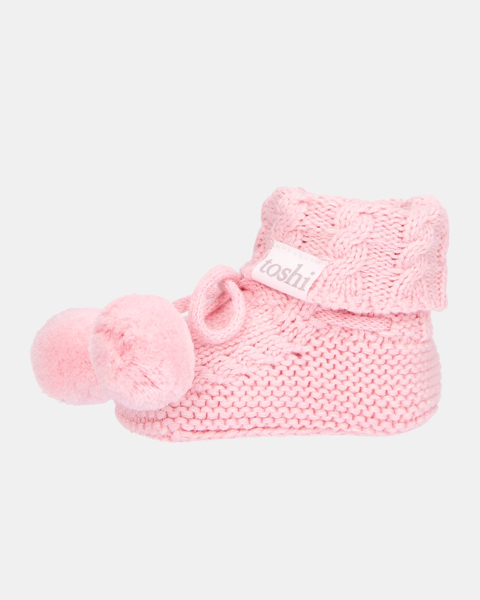 Toshi Organic Booties Yummy Misty Rose