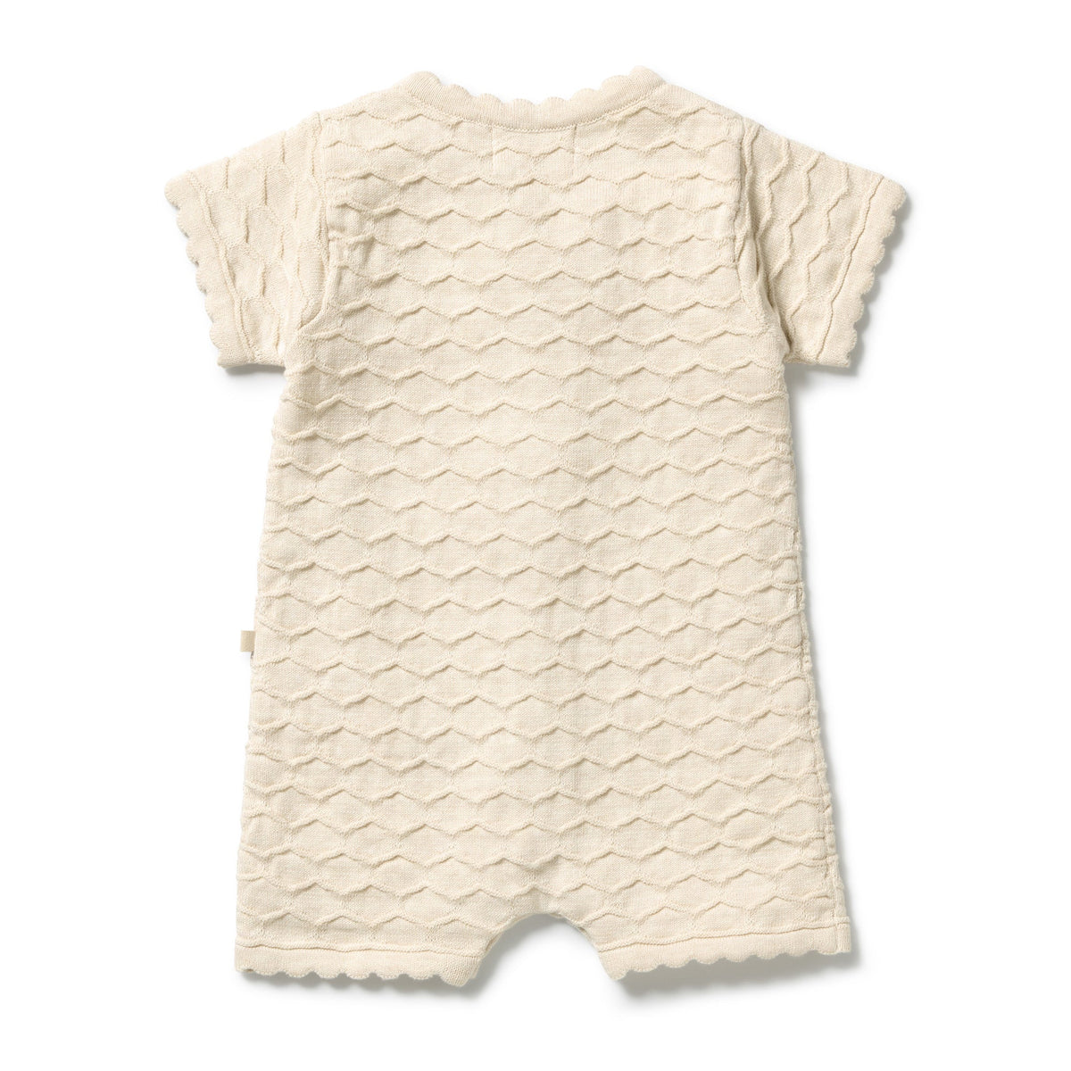 Wilson & Frenchy Milk Cloud Organic Knitted Chevron Growsuit
