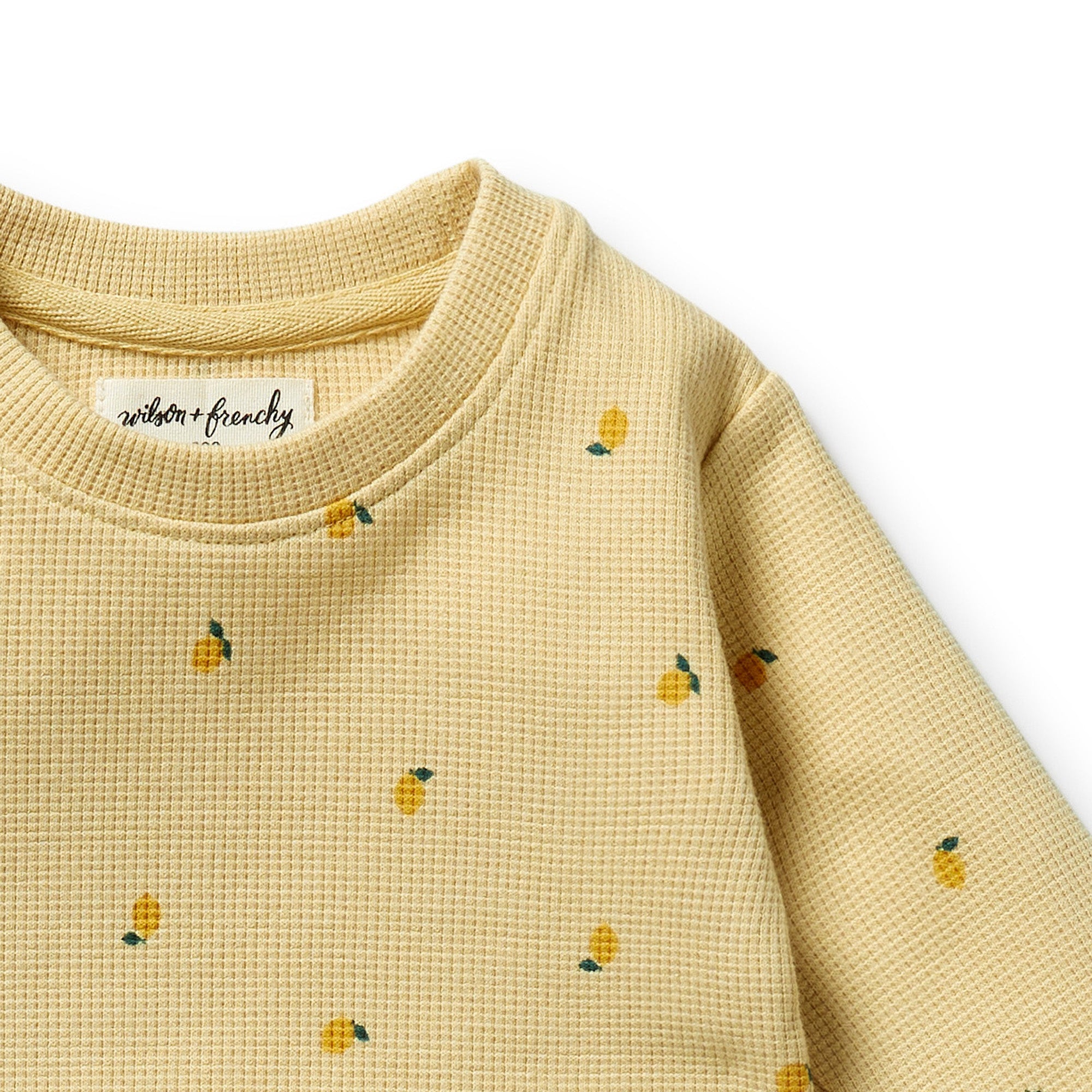 Wilson & Frenchy Organic Cotton Waffle Set in Little Lemon