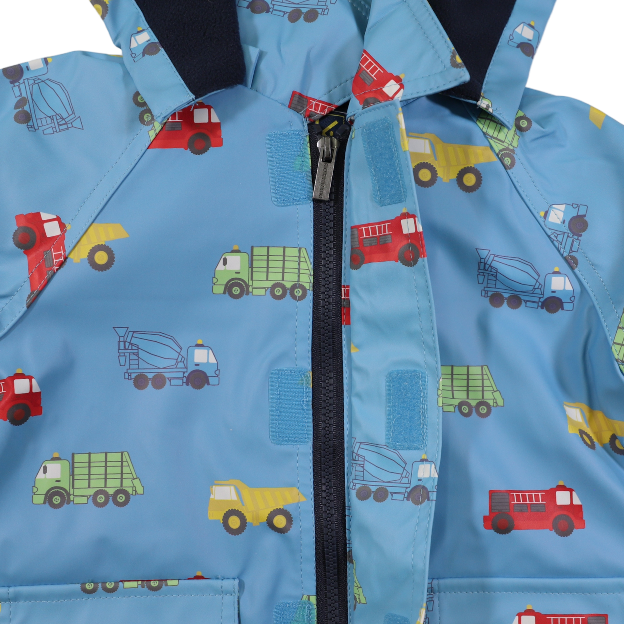 Korango trucks polar fleece raincoat in blue