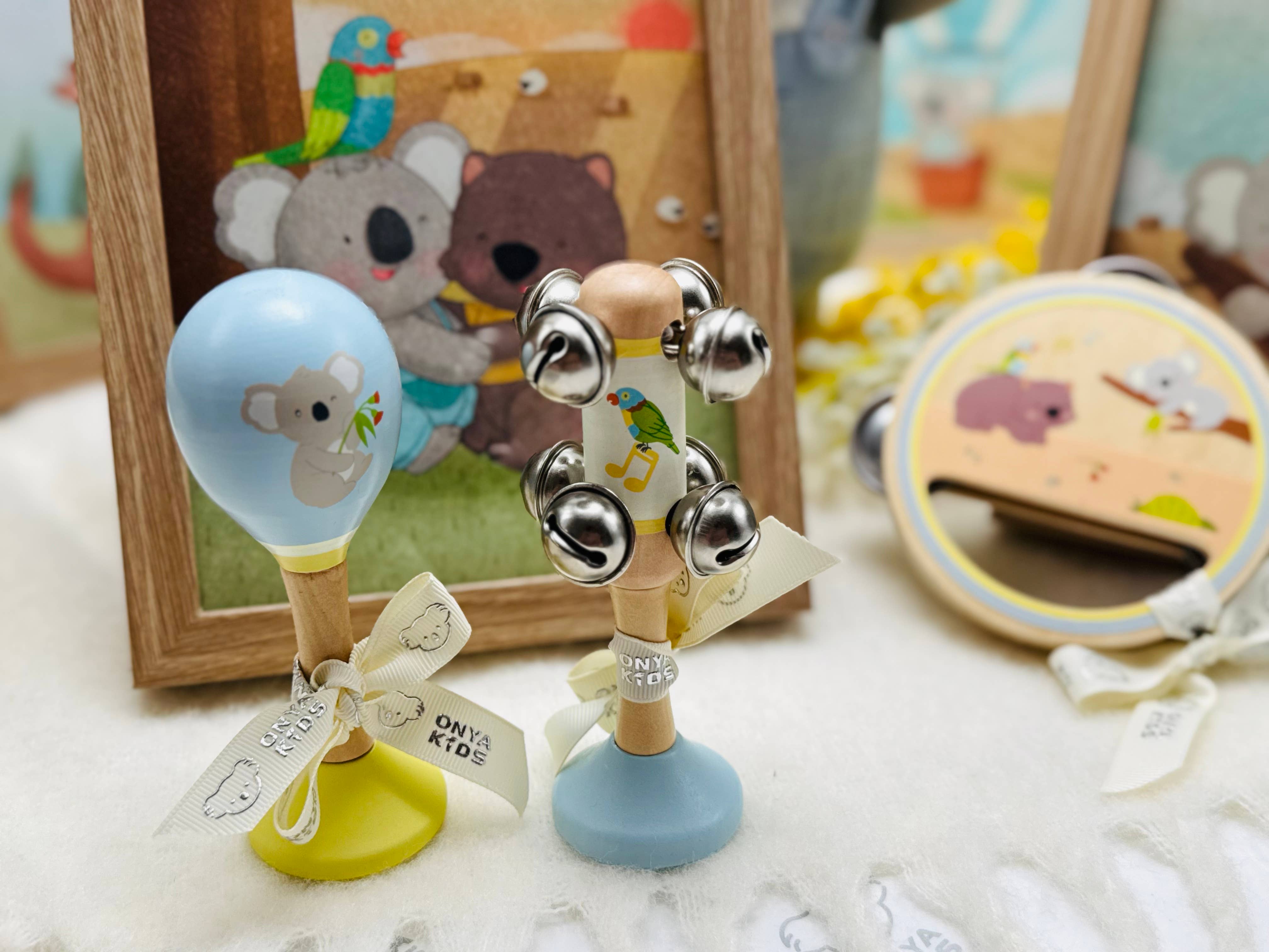 KoKo's Music Adventure Wooden Music 3pcs Set (Koala, rainbow