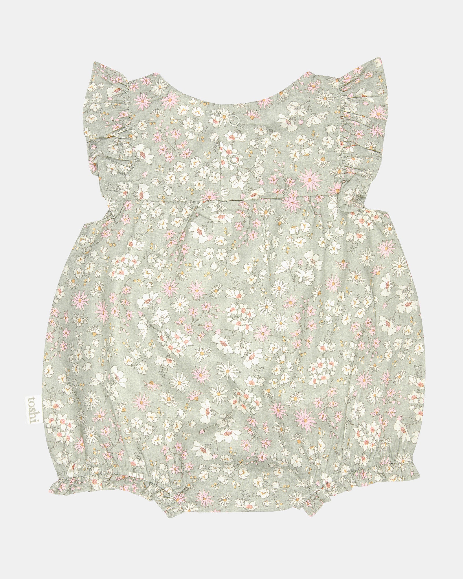 Toshi baby romper Eva thyme in green