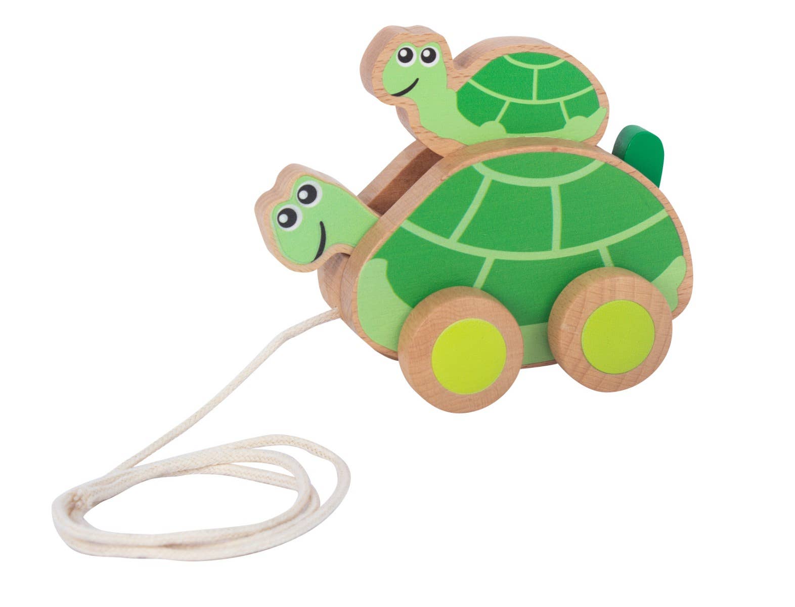 Toyslink Wooden Pullalong Mummy & Baby Turtles