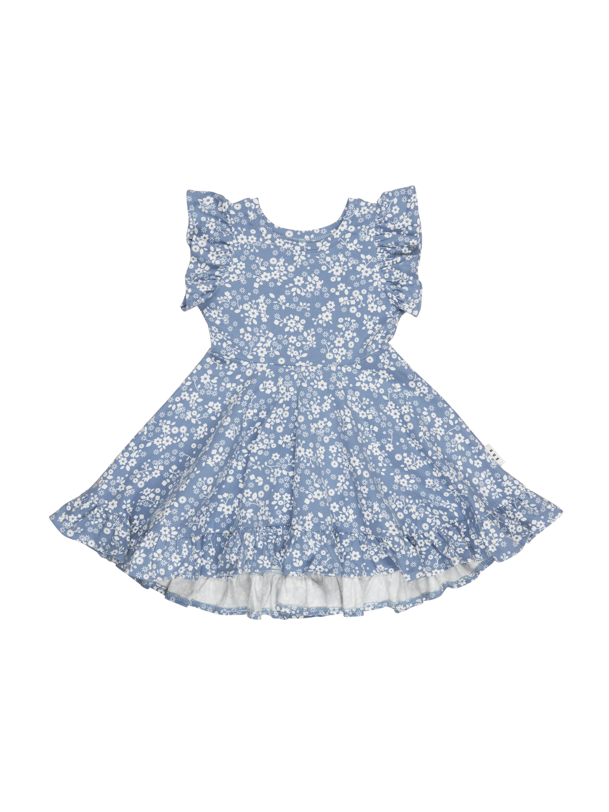 Huxbaby Floral Lake Swing Dress Lake in Blue