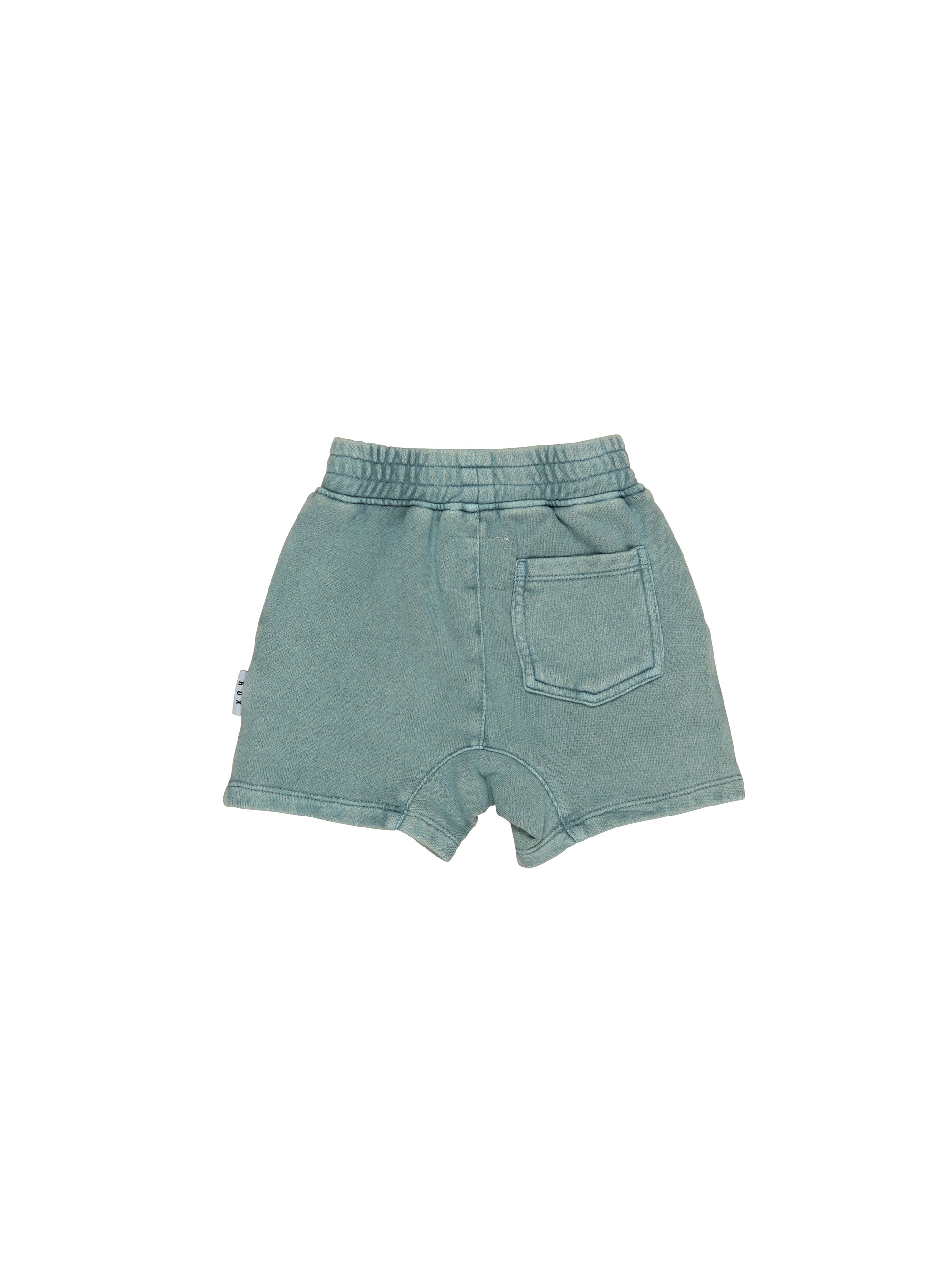 Huxbaby Vintage Slate Slouch Shorts in green
