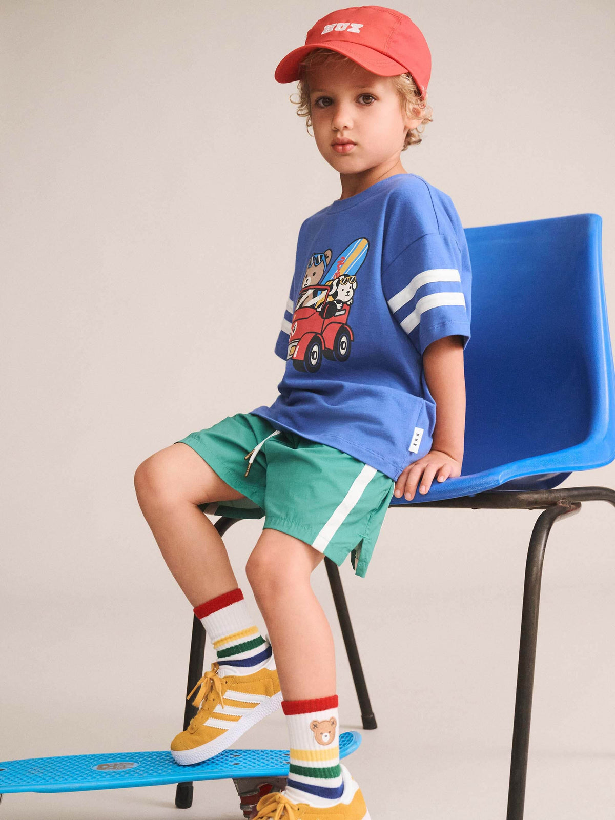 Huxbaby Beach Buggy Sporty Slouchy Tee - Cobalt