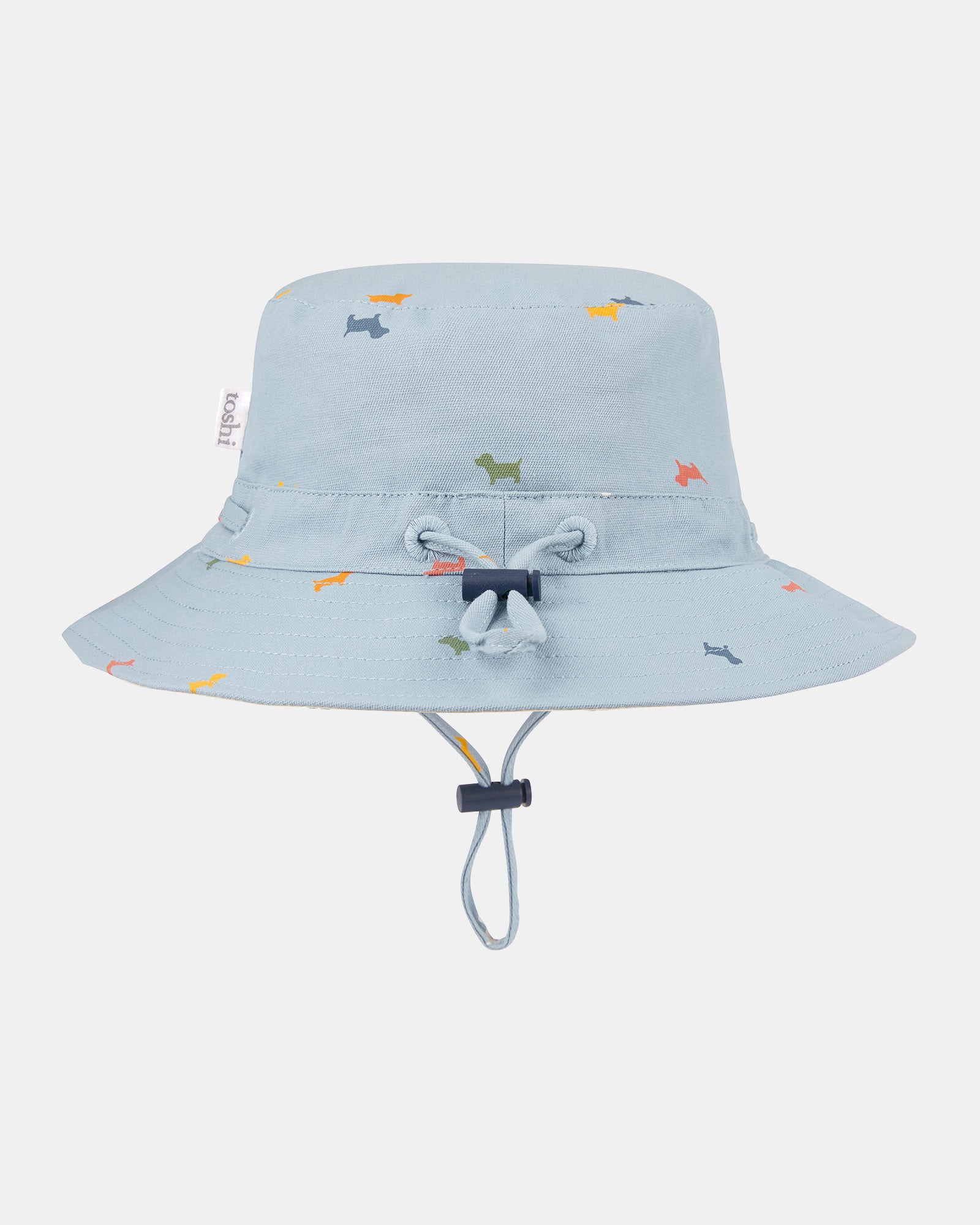 Toshi sunhat folk koko dog in blue