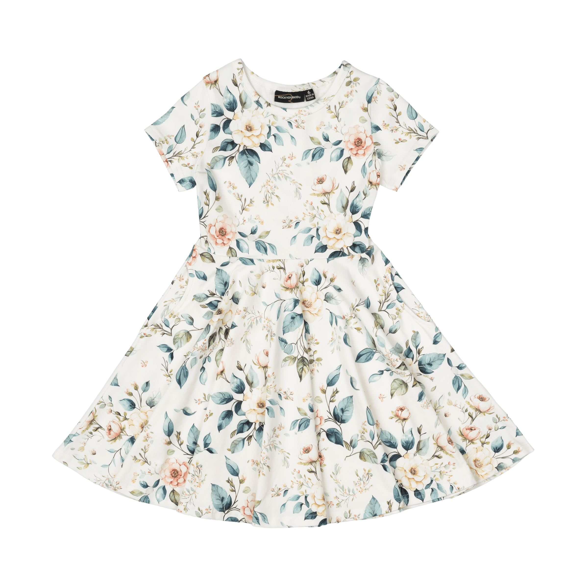 Rock Your Baby Adeline Waisted Dress Floral in Multi