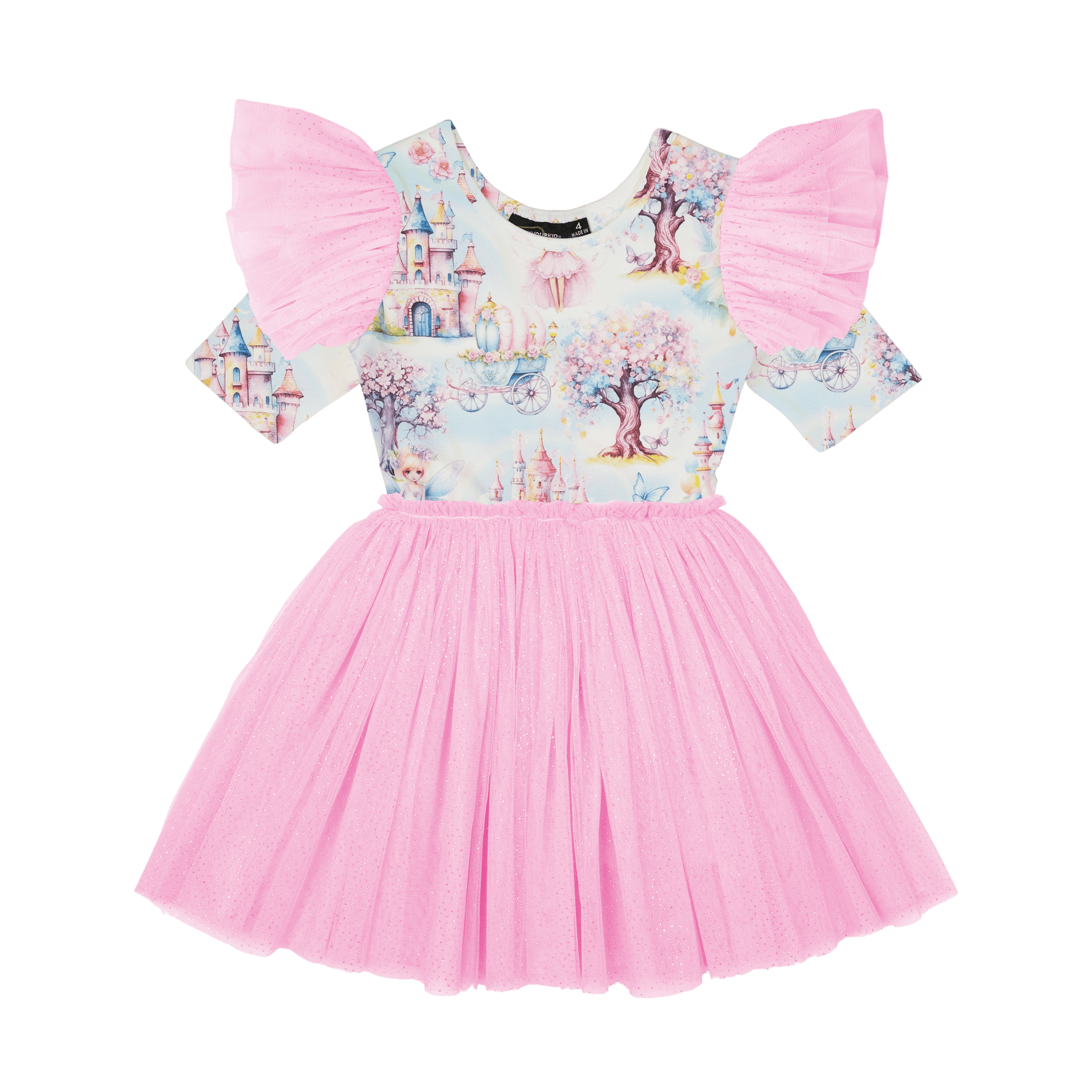 Rock Your Baby Fairy Land Circus Dress Rainbow in Multi
