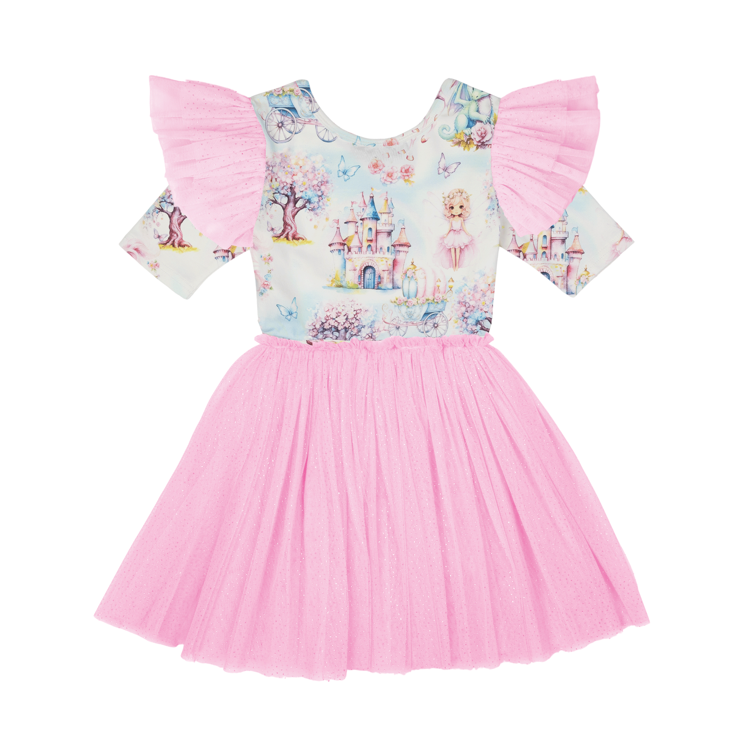 Rock Your Baby Fairy Land Circus Dress Rainbow in Multi