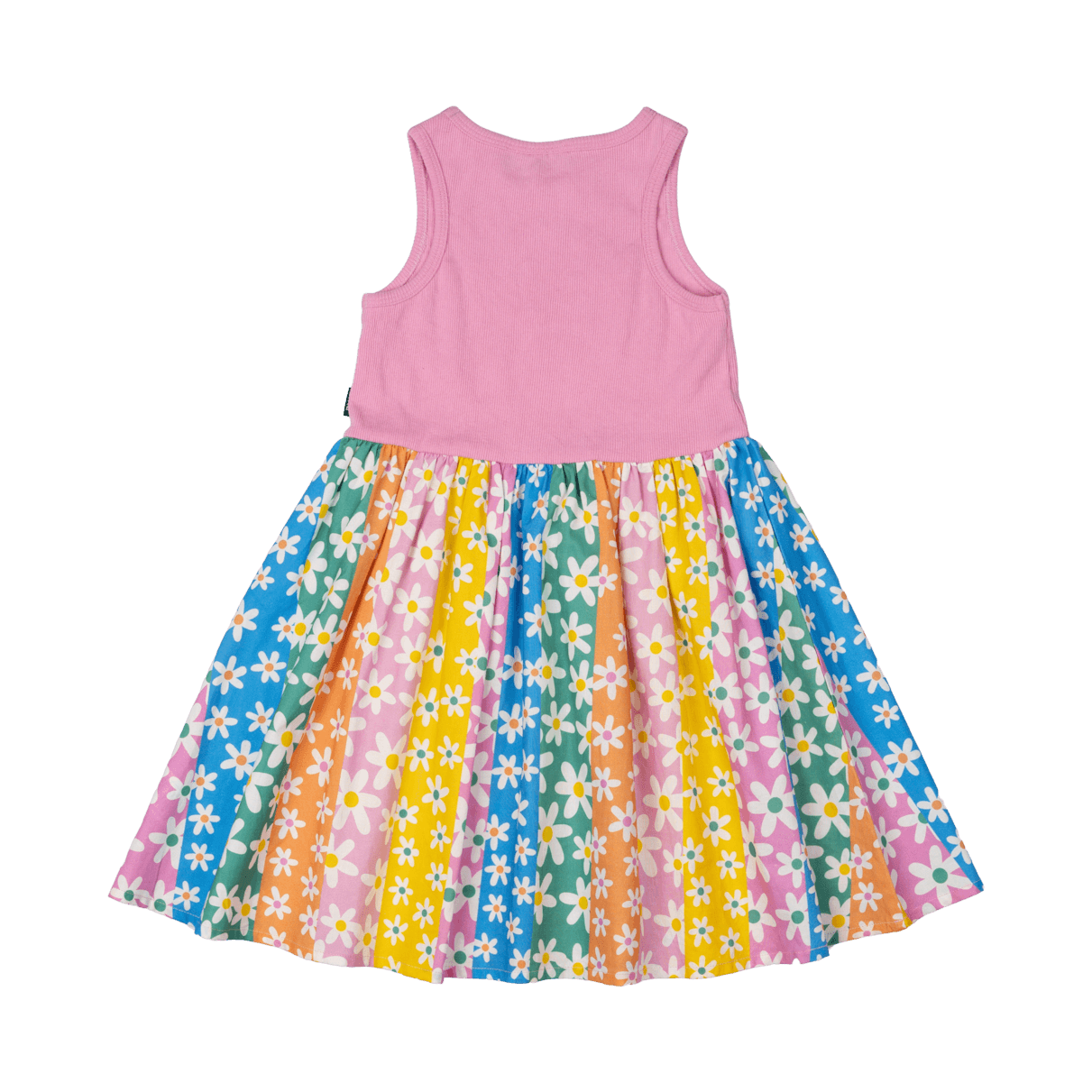 Rock Your Baby Floral Stripes Singlet Dress in Multi