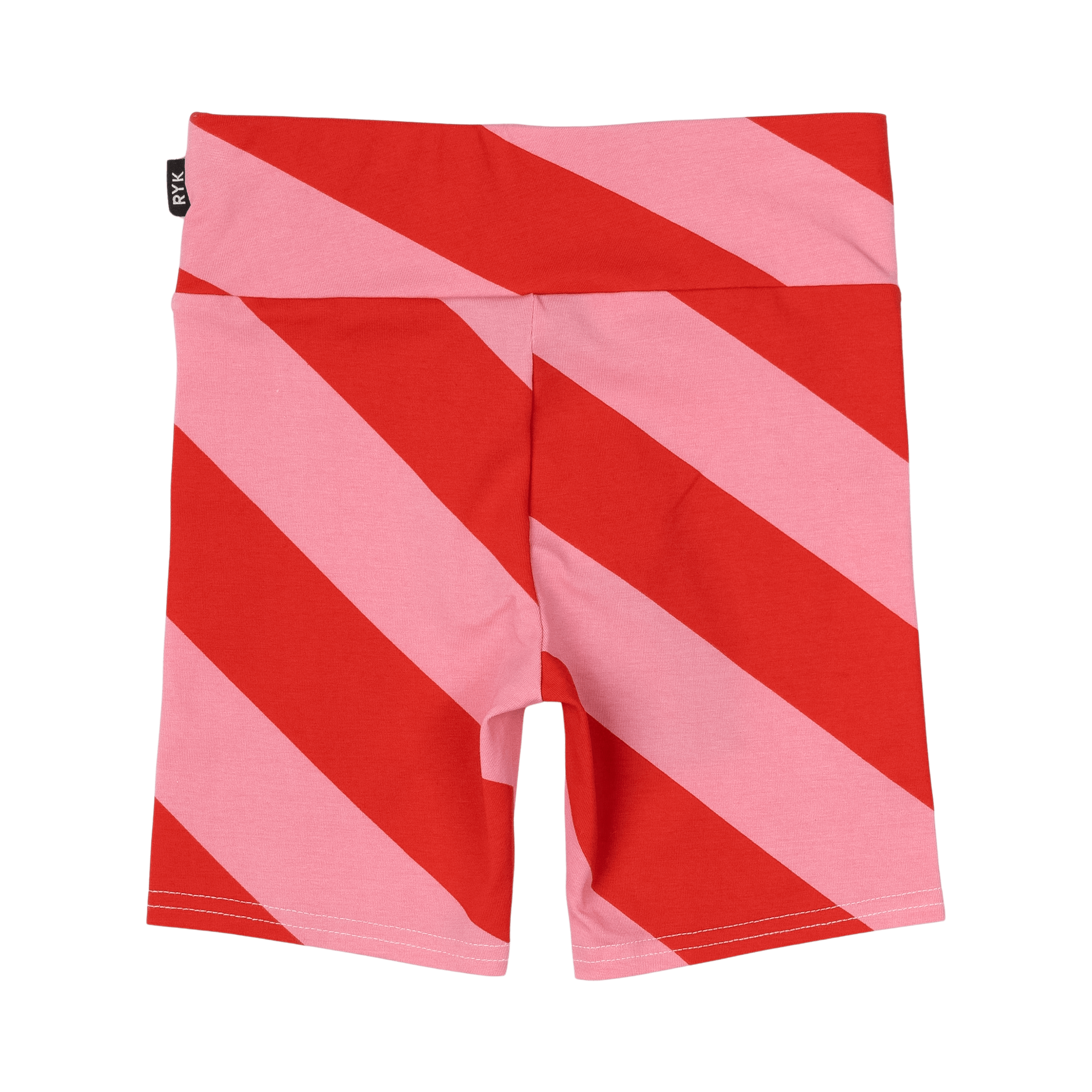 Rock Your Baby Candy Wrap Bike Shorts Red/Pink Stripe in Multi