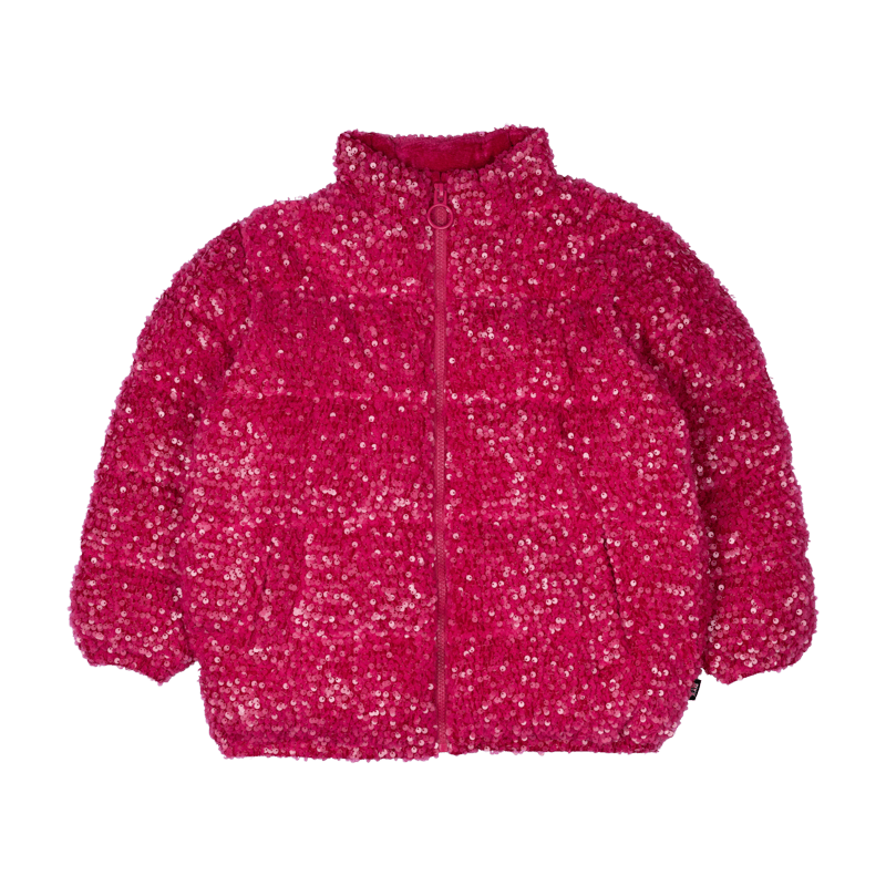Rock Your Baby Sequin padded jacket in hot pink – Kids of Eltham