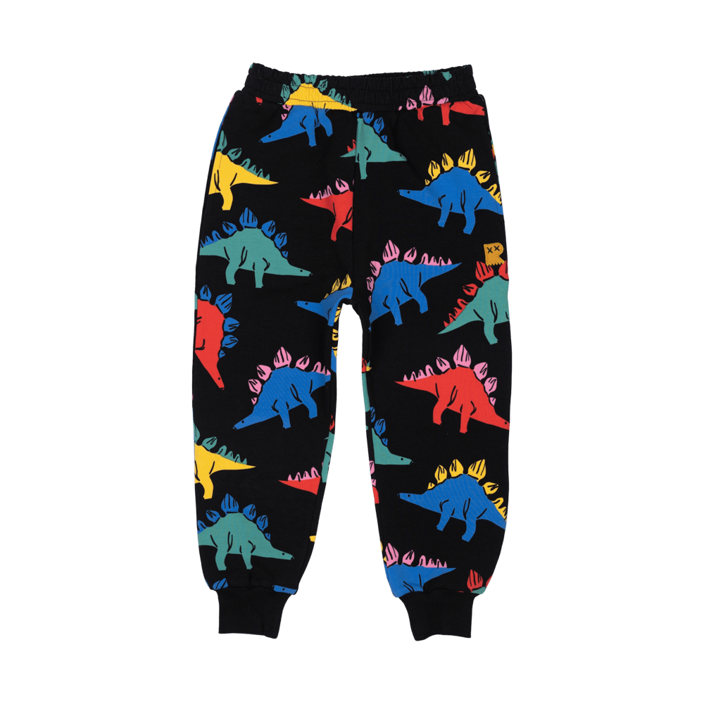 Rock Your Baby Dino time Trackpants in black