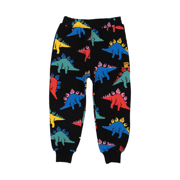 Rock Your Baby Dino time Trackpants in black