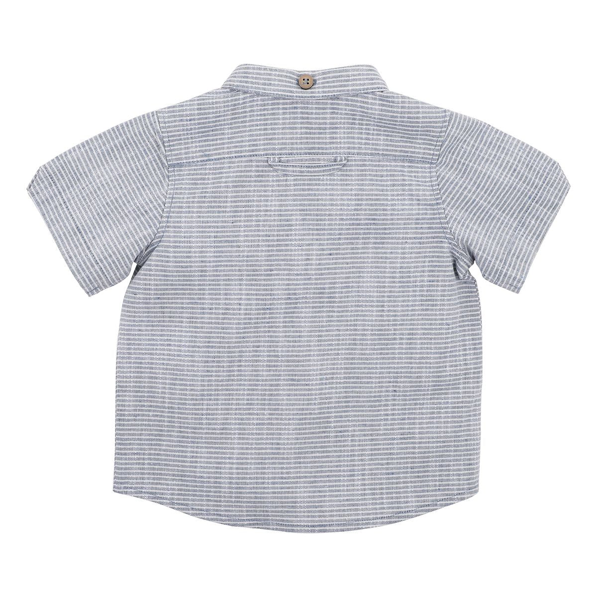 Fox & Finch seaside stripe shirt in blue