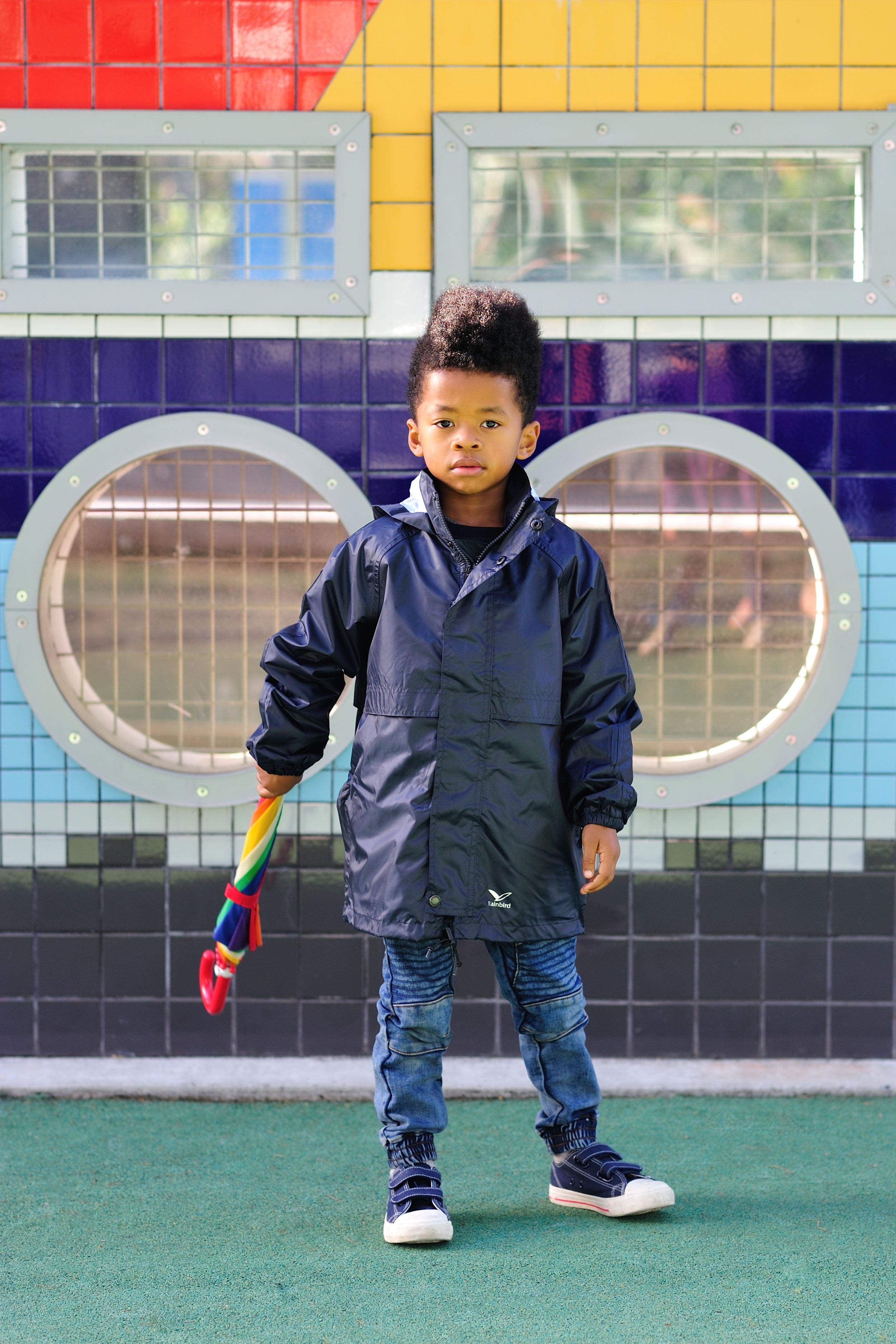 Rainbird Stowaway Waterproof jacket navy