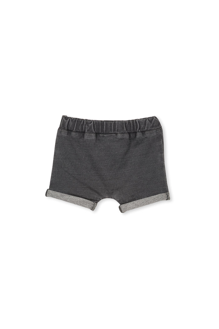 Milky clothing stitch track short in grey wash