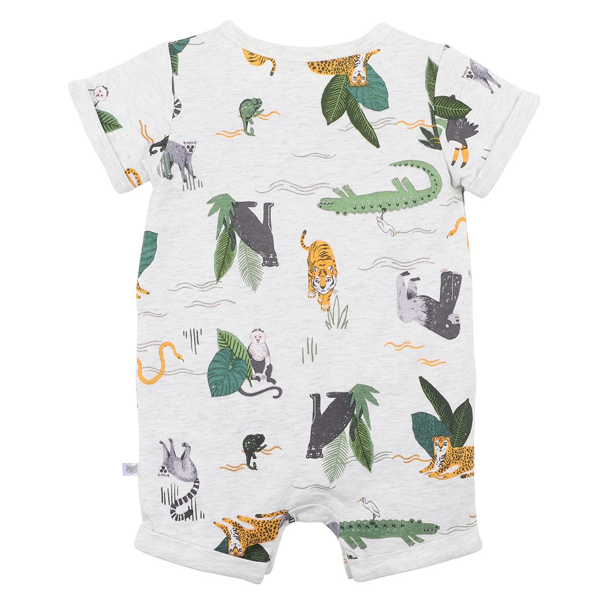 Fox & Finch jungle print ss romper