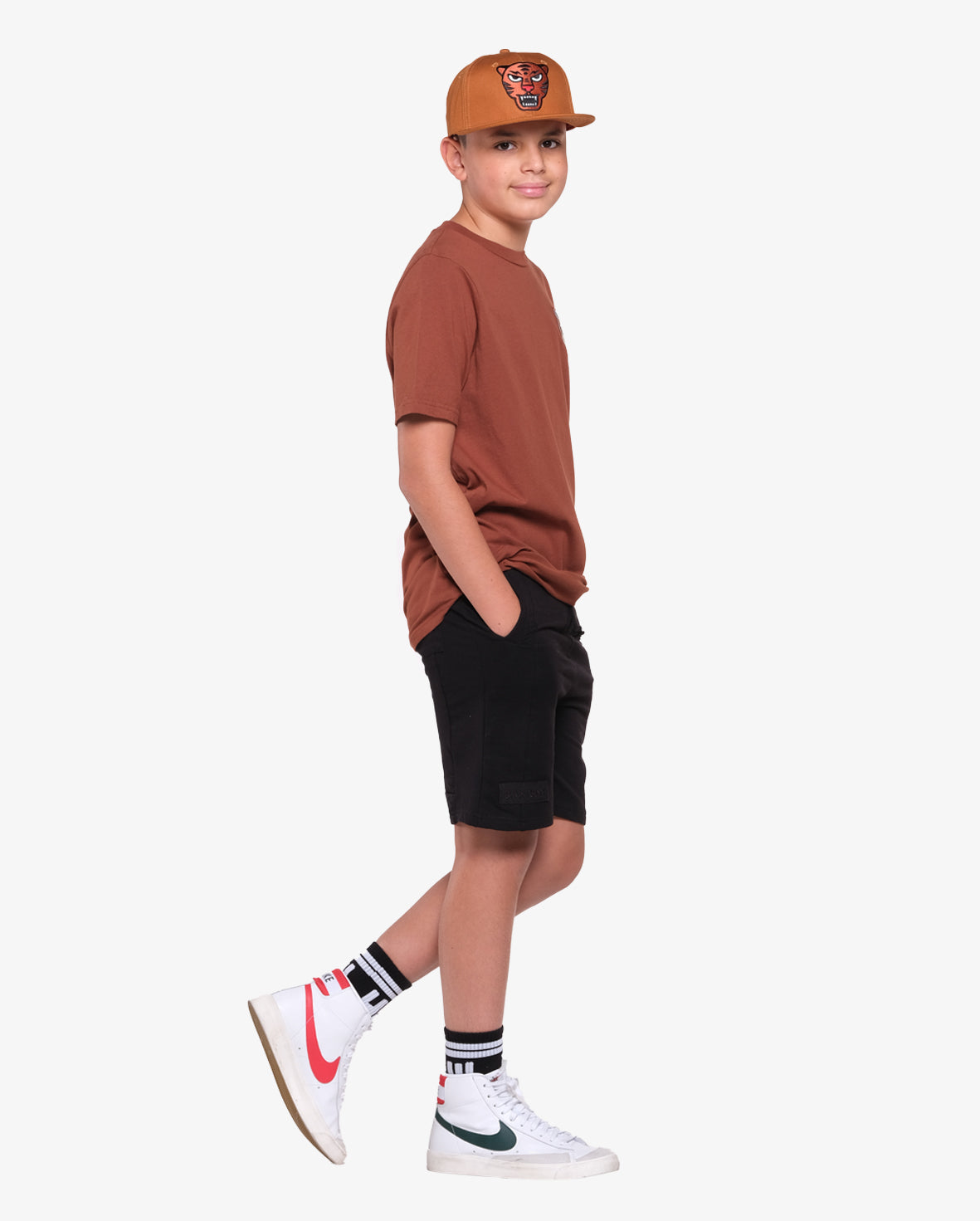 Band of Boys Seam Front Shorts in Black